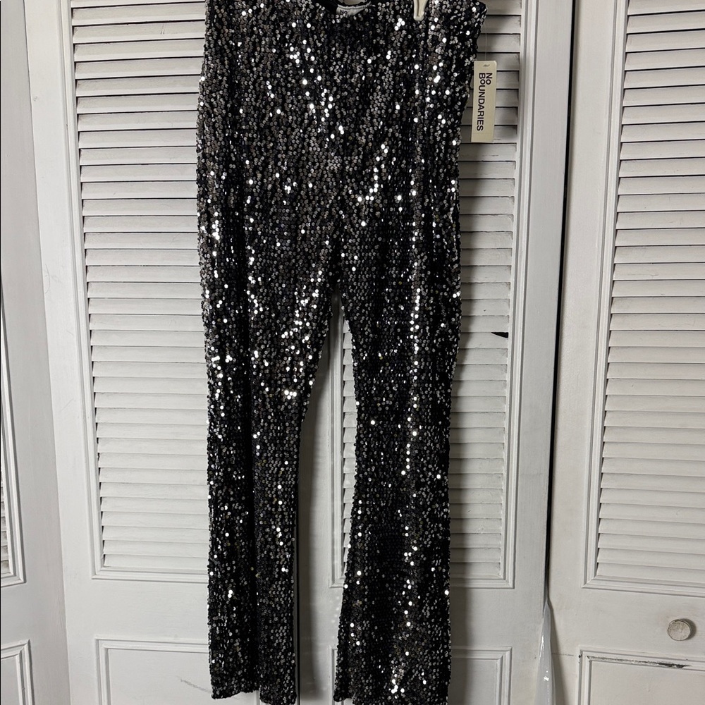 No Boundaries Black Sequin pants